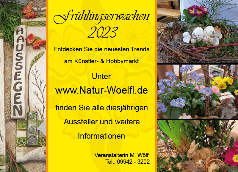 Flyer Künstler & Hobbymarkt Frühjahr 2023