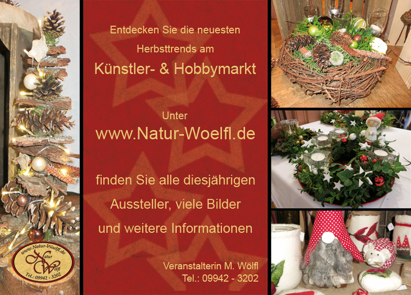 Flyer Künstler & Hobbymarkt Herbst 2024